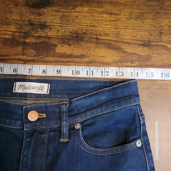 Madewell Jeans Size 28 High Riser Skinny Davis Wash B7131 Stretch Denim - Picture 6 of 11